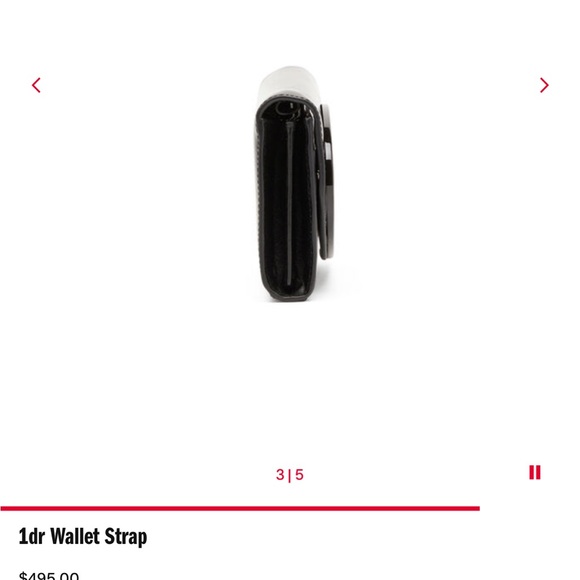 1dr Wallet Strap
$495.00
Wallet bag in mirrored leather - Picture 2 of 6